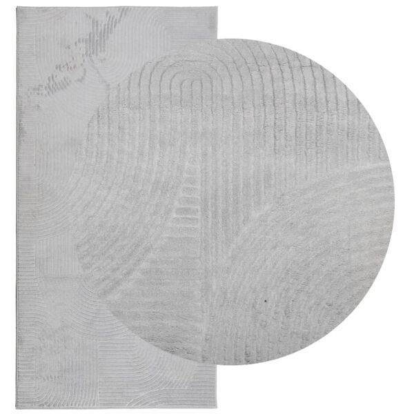 vidaXL Tappeto IZA a Pelo Corto Aspetto Scandinavo Grigio 100x200 cm