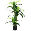 vidaXL Albero di Dracaena Artificiale 36 Foglie 120 cm Verde