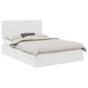 vidaXL Letto con Contenitore Bianco 140 x 190 cm Legno ingegnerizzato