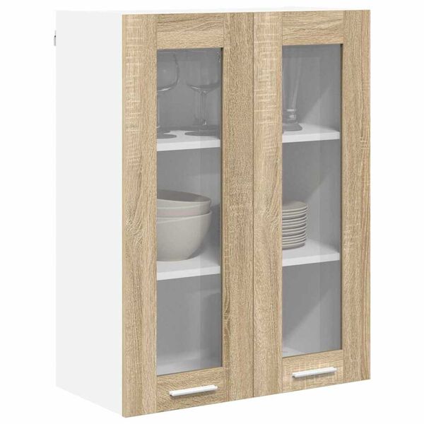 vidaXL Armadio pensile Rovere Sonoma 60 x 31 x 80 cm Legno multistrato