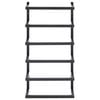 vidaXL Portasciugamani Nero 24x12x48 cm in Acciaio