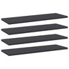 vidaXL Ripiani per Libreria 4pz Grigi 60x20x1,5cm in Legno Multistrato