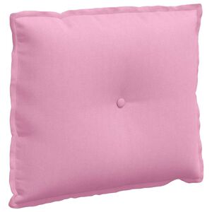 vidaXL Cuscino per Schiena Rosa 60 x 19 x 50 cm Tessuto