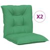 vidaXL Cuscini per Sedia da Giardino 2 pz Verdi 100x50x7 cm in Tessuto