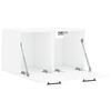 vidaXL Armadietto a Muro Bianco Lucido 60x36,5x35 cm Legno Multistrato