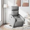 vidaXL Poltrona Alzapersona Reclinabile Grigio Chiaro in Tessuto