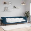 vidaXL Divano Letto con Materasso Blu 100x200 cm in Velluto