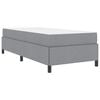 vidaXL Letto a molle Grigio chiaro 90 x 200 cm Tessuto