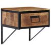 vidaXL Comodino 40x35x40 cm in Legno Massello di Mango