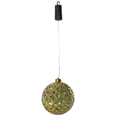 Luxform Lampada Sospesa a LED a Batteria Ball Diamonds Oro