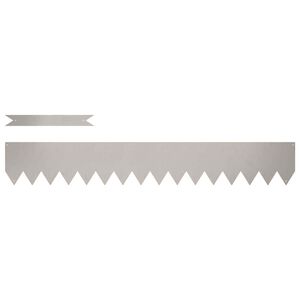 vidaXL Bordura per Prato 10 pz 100 x 0,05 x 15 cm Ruggine