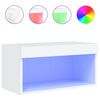 vidaXL Mobile Porta TV con Luci LED Bianco 60x30x30 cm