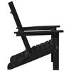 vidaXL Sedia Adirondack Pieghevole Nero 74.5 x 80.5 x 90cm HDPE
