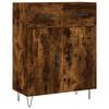 vidaXL Credenza Rovere Fumo 69,5x34x90 cm in Legno Multistrato