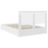 vidaXL Letto con Contenitore Bianco 160 x 200 cm Legno multistrato