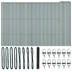 vidaXL Palo della recinzione Grigio