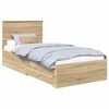 vidaXL Struttura del letto con cassetto Rovere Sonoma 90 x 200 cm