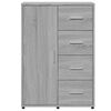 vidaXL Credenze 2 pz Grigio Sonoma 60x31x84 cm in Legno Multistrato
