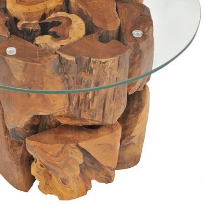 vidaXL Tavolino da Salotto in Legname Massello di Teak 60 cm