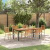 vidaXL Set da Pranzo per Giardino 7 pcs Beige 180 x 90 x 75 cm