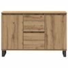 vidaXL Credenza Rovere Artigianale 101,5x35x70 cm in Legno Multistrato