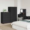 vidaXL Armadi di Stoccaggio 2 pcs Nero 80 x 48 x 105 cm
