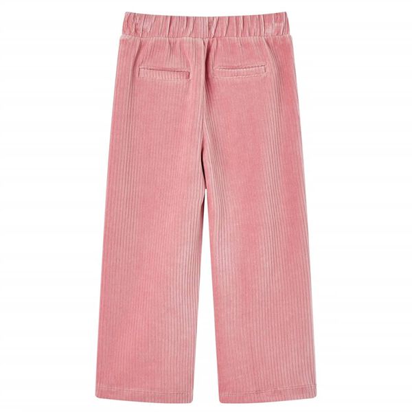 Pantaloni per Bambini in Velluto a Coste Rosa Chiaro 128