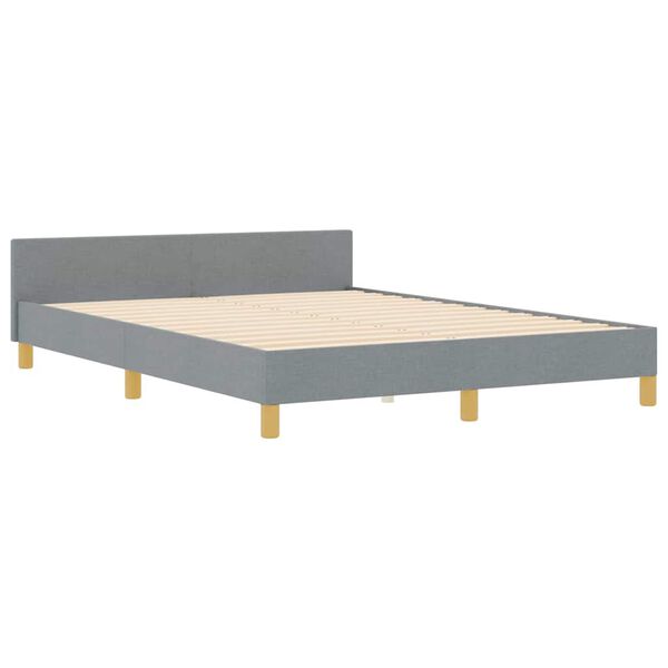 vidaXL Struttura del letto Grigio chiaro 140 x 190 cm Tessuto