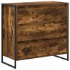 vidaXL Credenza Rovere Fumo 79 x 36 x 75.5 cm Legno ingegnerizzato