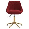 vidaXL Sedie da Pranzo Girevoli 4 pz Rosso Vino in Velluto
