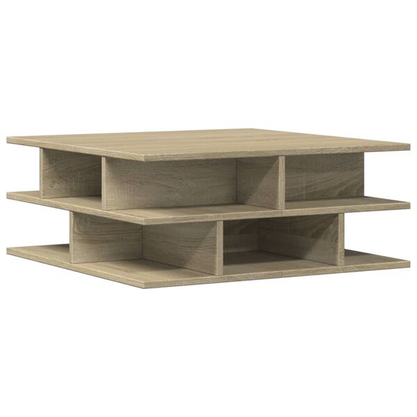 vidaXL Tavolino da Salotto Rovere Sonoma 70x70x29 cm Legno Multistrato