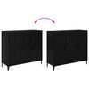 vidaXL Credenza Rovere nero 34 x 90 x 80 cm Legno multistrato