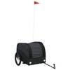 vidaXL Rimorchio da Bici Nero 45 kg in Ferro