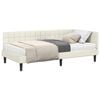 vidaXL Struttura Letto Angolare con Materasso 2 pz Crema 90 x 200 cm