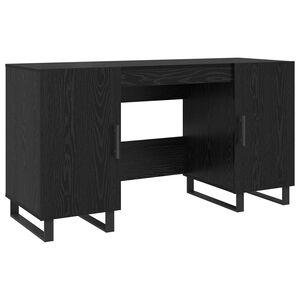 vidaXL Scrivania Rovere nero Legno ingegnerizzato 140 x 50 x 75 cm