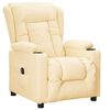 VidaXL Poltrona Reclinabile Elettrica Crema in Similpelle