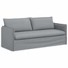 vidaXL Set di divani 2 pcs Grigio chiaro 196 x 82 x 85 cm Tessuto