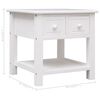 vidaXL Tavolino Laterale Bianco 40x40x40 cm in Legno di Paulownia