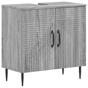 vidaXL Armadio per Lavabo da Bagno HAARLEM Sonoma grigio