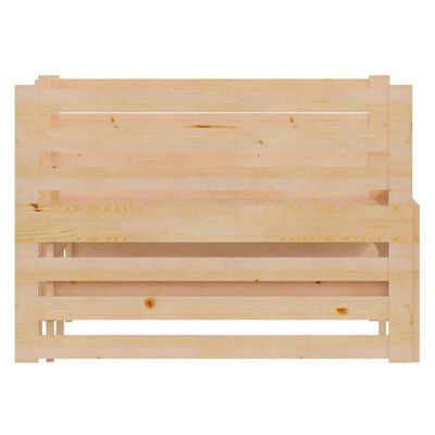 Struttura letto in legno massiccio di pino marrone miele 100x200 cm VidaXL  - Habitium®