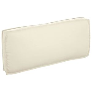 vidaXL Cuscino Crema 120 x 50 x 12 cm Tessuto Oxford