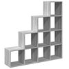 vidaXL Libreria 4 Ripiani Grigio Sonoma 131,5x29x131,5 cm Truciolato