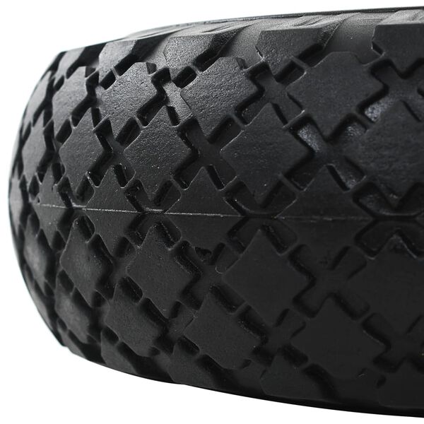 vidaXL Ruote Carrello a Mano 4 pz in PU Solido 3.00-4 (260x85)