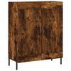 vidaXL Credenza Rovere Fumo 69,5x34x180 cm in Legno Multistrato