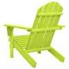 vidaXL Sedia Giardino Adirondack in Legno Massello di Abete Verde