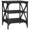 vidaXL Tavolino Nero 40x42x50 cm in Legno Multistrato