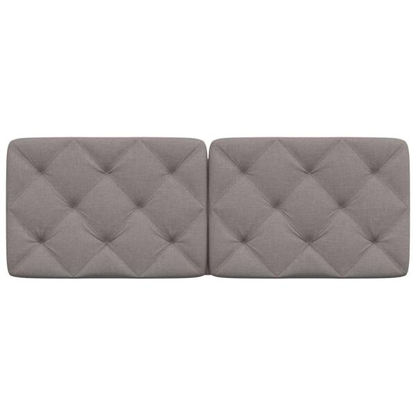 vidaXL Cuscino Testiera Tortora 140 cm in Tessuto