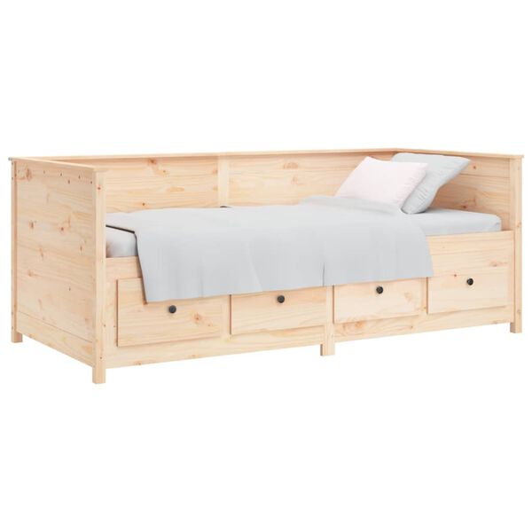 vidaXL Dormeuse senza Materasso 80x200 cm in Legno Massello di Pino