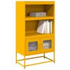 vidaXL Credenza Giallo Senape 68x39x123 cm in Acciaio