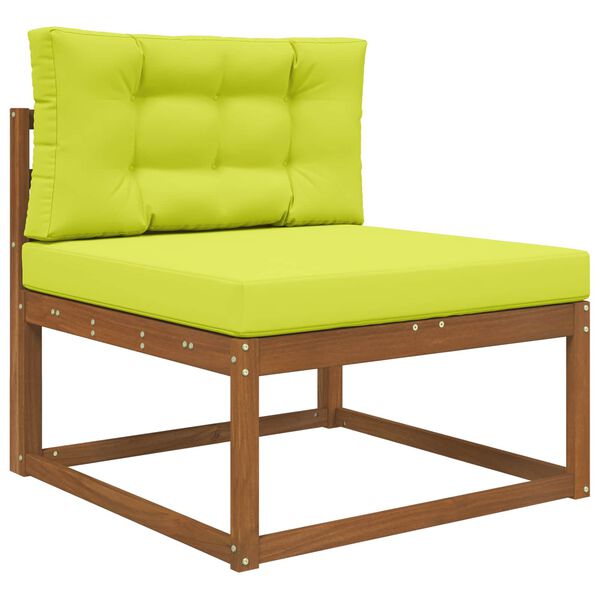 vidaXL Cuscino per divano da esterno 2 pcs Verde Poliestere